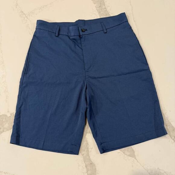 Walter Hagen Flat Front Chino Golf Shorts Men’s Size 32 Blue Performance Summer - Picture 1 of 5